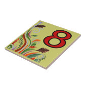 Tegels voor de weg Floral 8 8 8 8 Tegeltje (Zijkant)