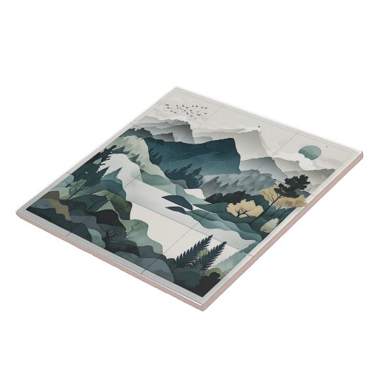 Tegels voor het verzachten van het landschap: Mini Tegeltje (Zijkant)