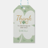 Tegels voor Lucky Charm Shamrock Favor Cadeaulabel (Voorkant)