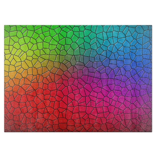 Tegels voor regenboogmozaïek snijplank (Voorkant)