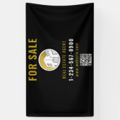 Tegels Voor Vastgoedmakelaar Modern Logo Spandoek (Verticaal)