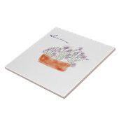 tegels voor waterverf van lavendel tegeltje (Zijkant)