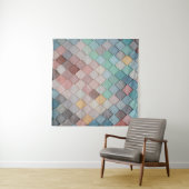 Tegels vormen structuur patroon kunst wandkleed (In Situ (horizontaal))