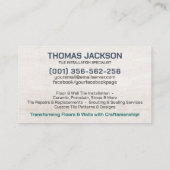 Tegelservices - Tegel Layer Visitekaartje (Achterkant)