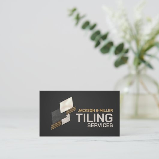 Tegelservices - Tegel Layer Visitekaartje (Staand voorkant)