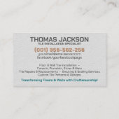 Tegelservices - Tegel Layer Visitekaartje (Achterkant)