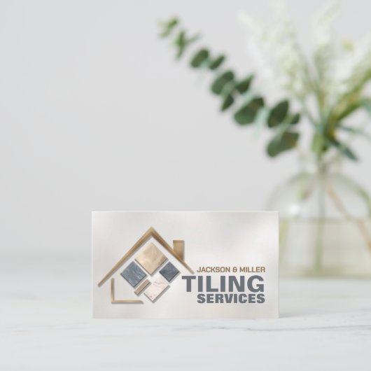 Tegelservices - Tegel Layer Visitekaartje (Staand voorkant)