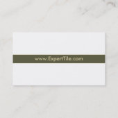 Tegelspecialist visitekaartje (Achterkant)