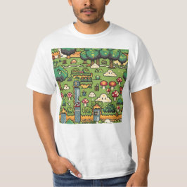 Tegelspel Forest Level Pattern T-shirt