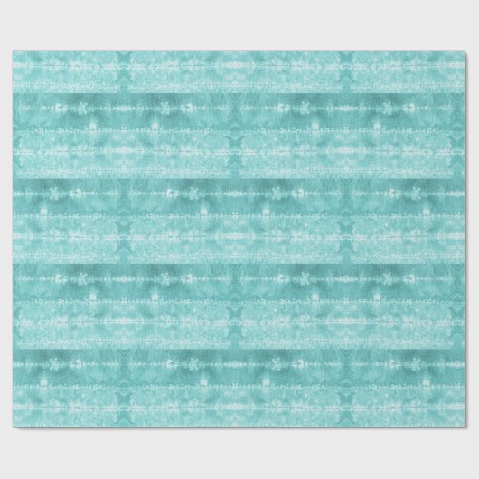 Tegelstreep teal van paardenhaar cadeaupapier (Vlak)