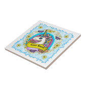 Tegeltje met fantasie- eenhoorn (Zijkant)