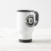 Tegeltje met gepersonaliseerde tekst Wit Custom 8 Reisbeker (Voorkant rechts)