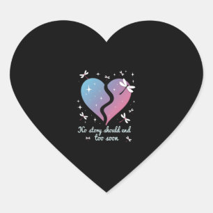 Tegeltje met paarse hartje en waterjuffer voor zel hart sticker