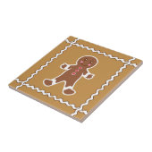 Tegeltje met peperkoekmannetje trivet (Zijkant)