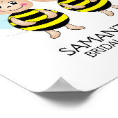 Tegeltje voor koppels 'Meant to Bee' Poster (Hoek)