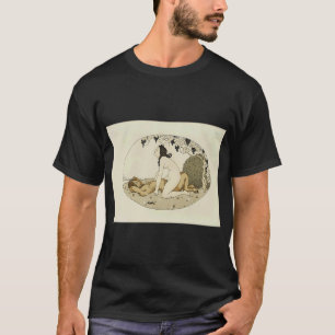 Tegeltje Vrouw En Papegaai Back Splash Rand Gerda  T-shirt