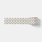 Tegeltjes met liefdevolle vogels Bruiloft Grosgrain Lint (Voorkant)