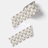 Tegeltjes met liefdevolle vogels Bruiloft Grosgrain Lint (Achterkant)