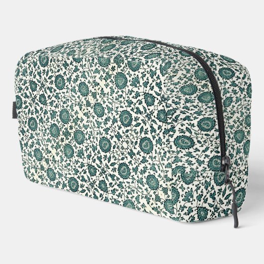 Tegeltjes met vintage turquoise bloemmotief uit Ch Toilettasje (Rechterhoek)