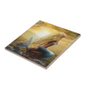 tegelzeemeermin/2/ tegeltje (Zijkant)