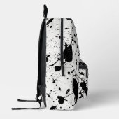 Tegelzwart verf splatter patroon bedrukte rugzak (Links)