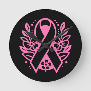 Tegemoetkoming Borstkanker Roze Lint Ronde Klok
