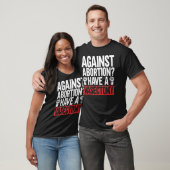 Tegen abortus een vasectomie pro abortus Fe hebben T-shirt (Unisex)