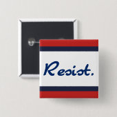 Tegen Blauwe Verzet Anti-Trump Democraten Vierkante Button 5,1 Cm (Voorkant /achterkant)