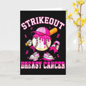 Tegen Borstkanker Bewustzijn Honkbal Drip P Kaart (Gele Bloem)