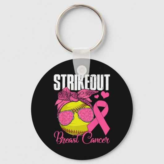 Tegen Borstkanker Softll Ll En Roze Lint Sleutelhanger (Voorkant)