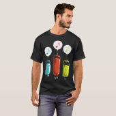 Tegen de aanrecht springen t-shirt (Voorkant volledig)