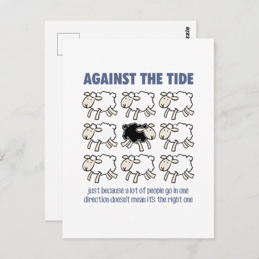 Tegen de Brede Briefkaart (Voorkant / Achterkant)