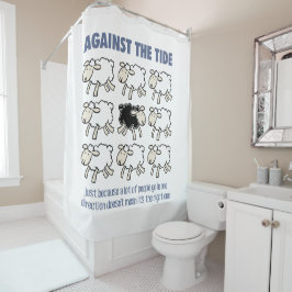 Tegen de Brede Douchegordijn