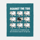 Tegen de Brede Fleece Deken (Voorkant)