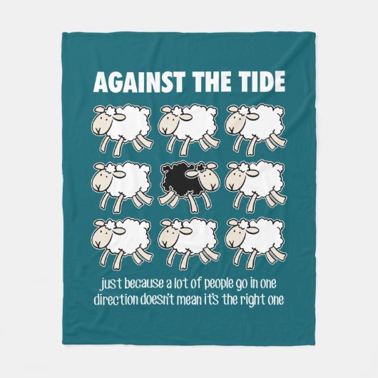 Tegen de Brede Fleece Deken (Voorkant)