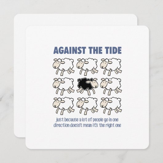 Tegen de Brede Kaart (Voorkant / Achterkant)