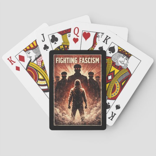 Tegen de duisternis staan pokerkaarten (Achterkant)