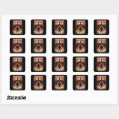 Tegen de duisternis staan vierkante sticker (Vel)