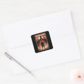Tegen de duisternis staan vierkante sticker (Envelop)