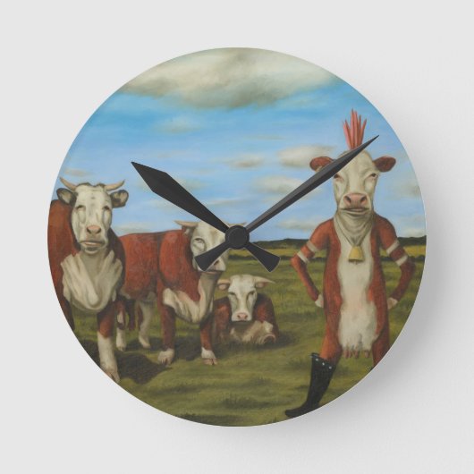 Tegen de herd ronde klok (Voorkant)