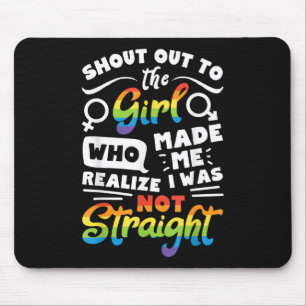 Tegen De Meisje Lesbische Trots LGBT T-shirt G Muismat