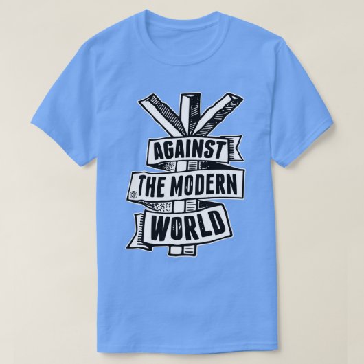 Tegen de moderne wereld t-shirt (Design voorkant)