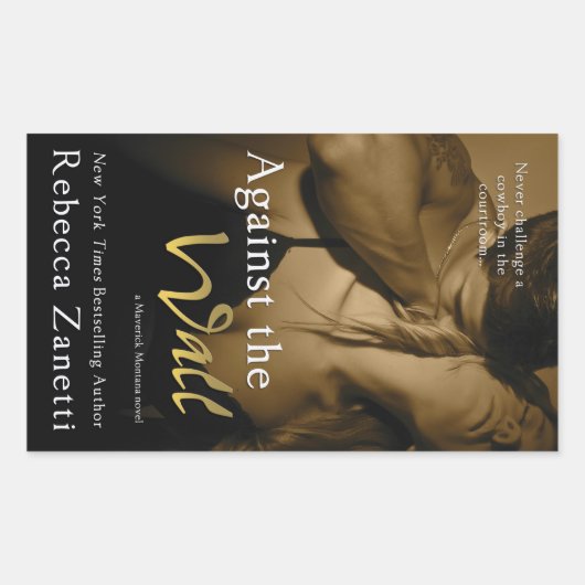 Tegen de Muur door Rebecca Zanetti Rechthoekige Sticker (Voorkant)