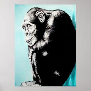 Tegen de muur poster