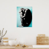 tegen de muur poster (Keuken)