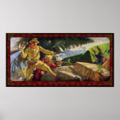 Tegen de piraten van Sarawak - Poster (Voorkant)