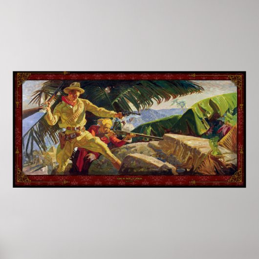 Tegen de piraten van Sarawak - Poster (Voorkant)