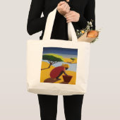 Tegen de rivier 2007 grote tote bag (Voorkant (product))
