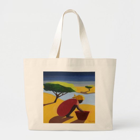 Tegen de rivier 2007 grote tote bag (Voorkant)