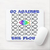 Tegen de stroom (Muismat) Muismat (Met muis)